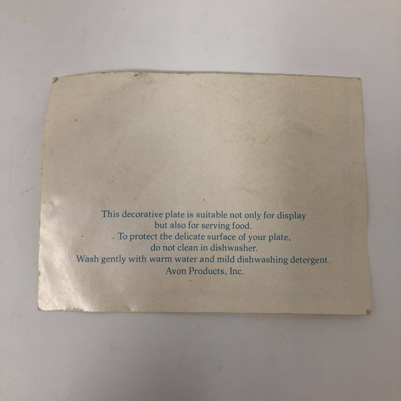 Wedgwood Decorative Plate Avon 1975 Gentle Moments Swan Enoch 8.75" Collectible - Picture 7 of 12